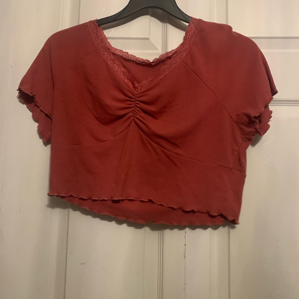 Pink crop top